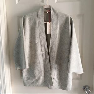 NWT Solitaire suede sweater wrap shrug cardigan